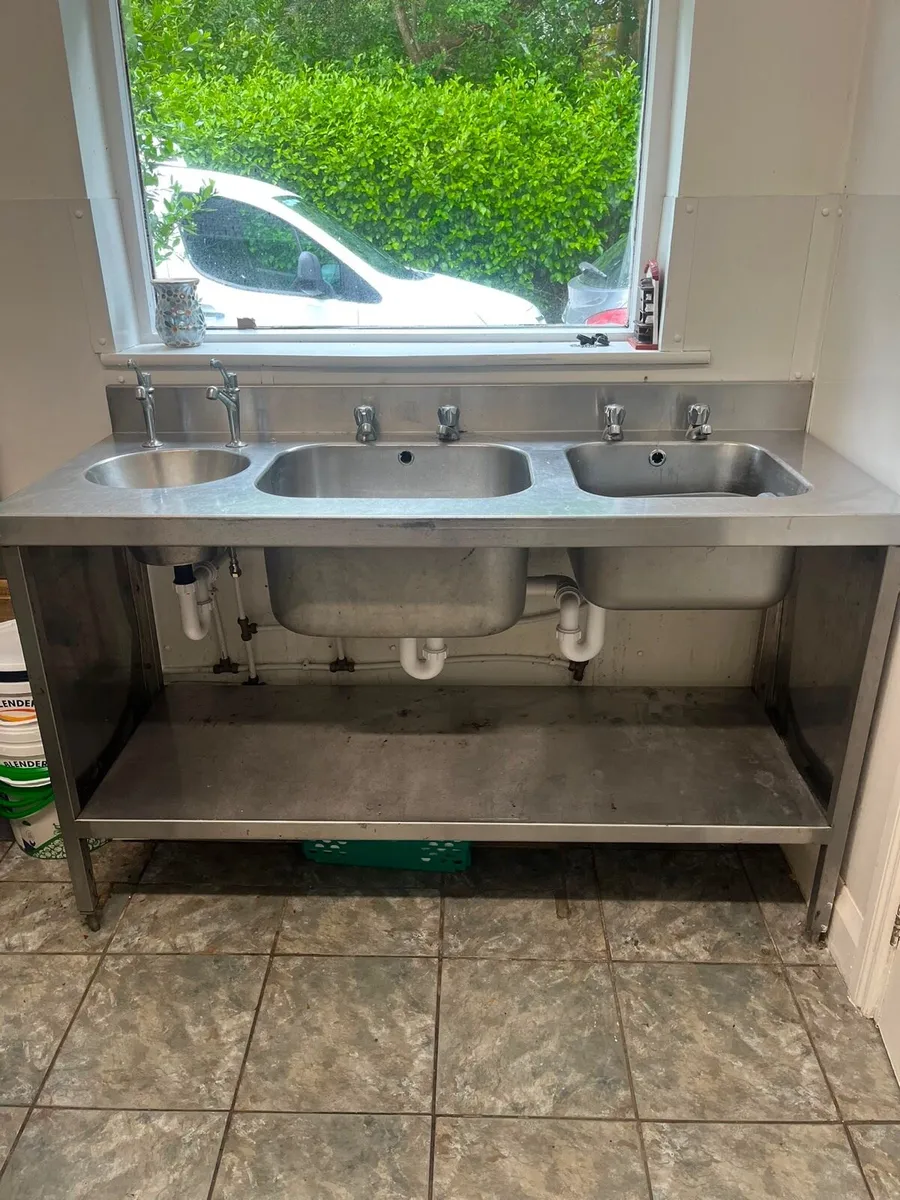 Triple Commercial Sinks - Image 1