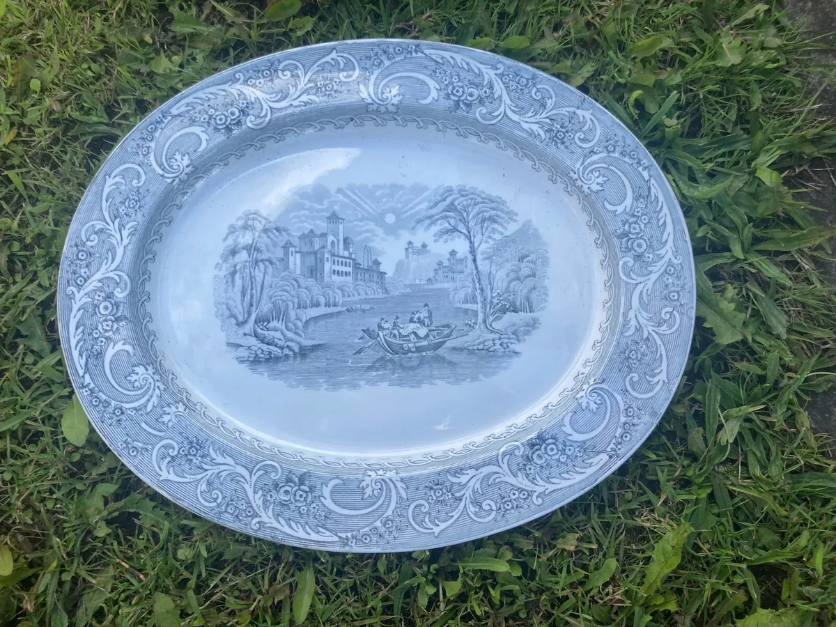 Large Victorian meat platter free postage - Image 1