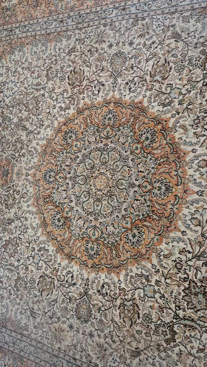 Large Authentic Kashmir Rug - Image 4