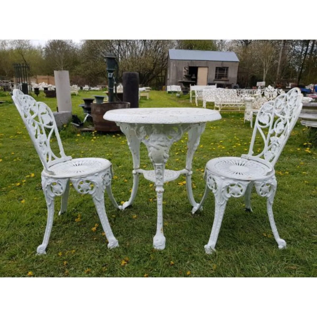 Cast Iron Garden Set x2 – Ornate – Style N - Image 2