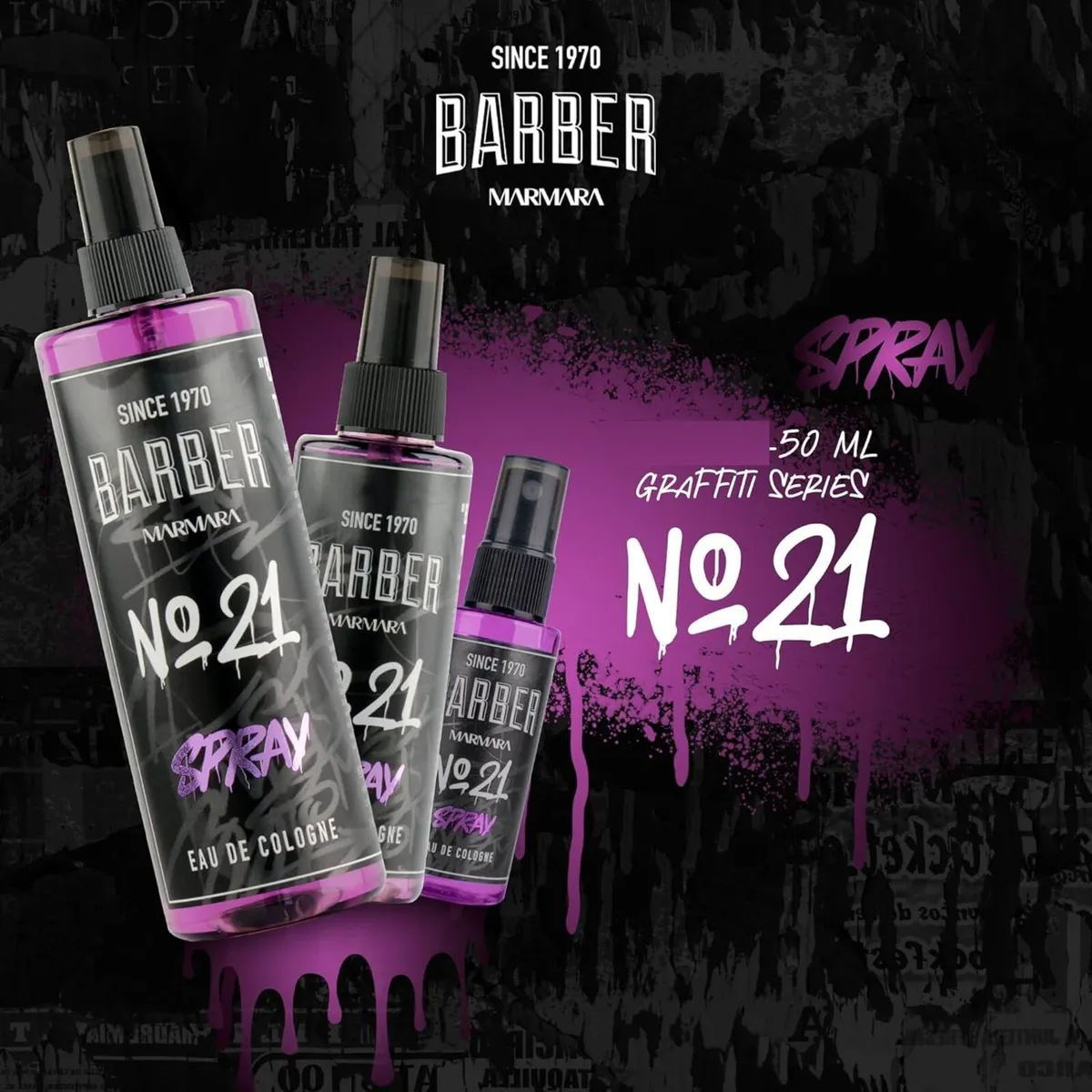 Barber Marmara Men's Cologne X 5 - Image 2