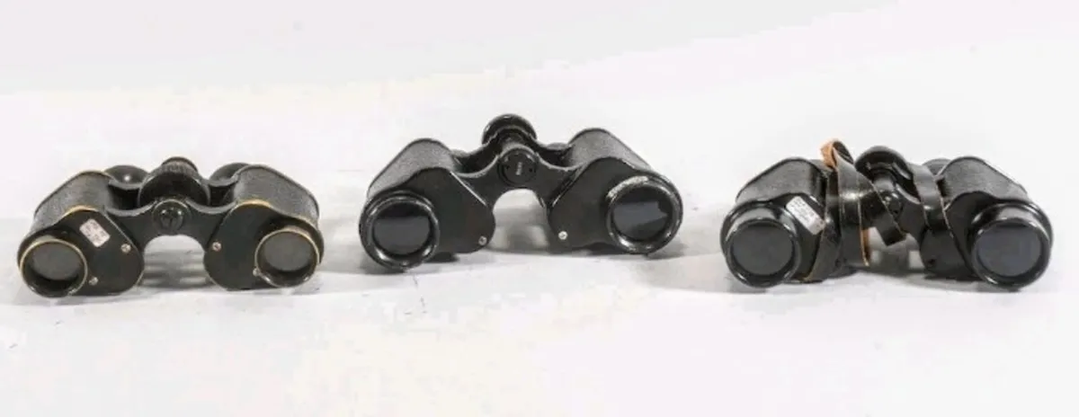 3 German Binoculars - Image 1
