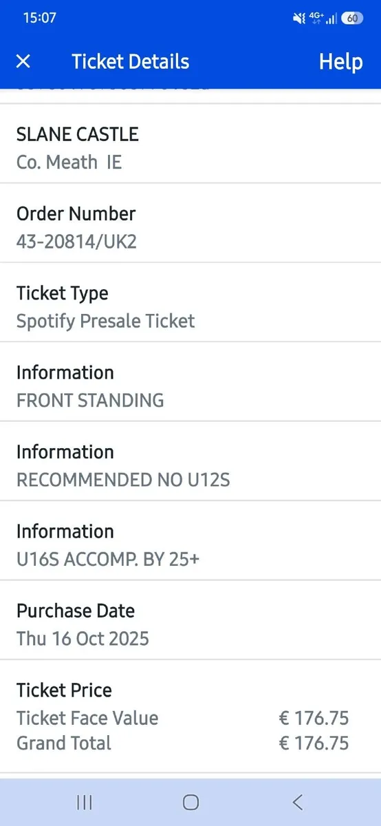 4x Luke Combs tickets Slane 19th July - Image 2