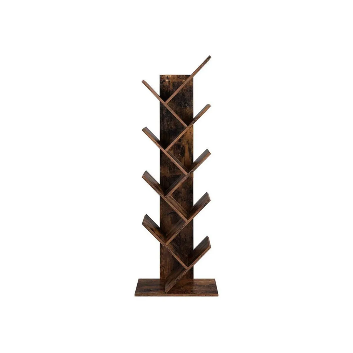 Set of 2 Tree Bookcases 8 Tier Wooden Bookshelves - Image 3