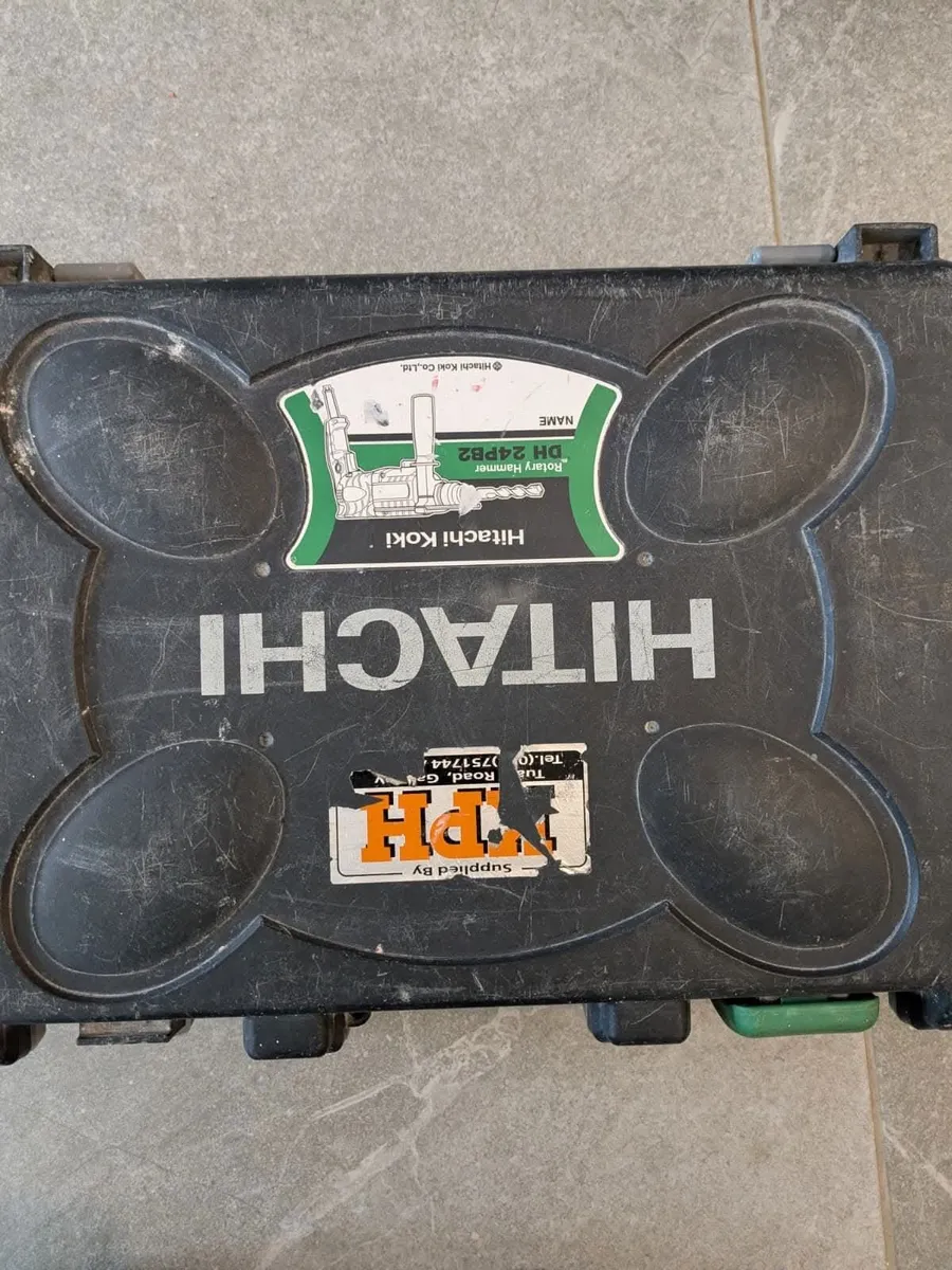 Hitachi DH24PB2 Rotary Hammer Drill + Case + Bits - Image 2