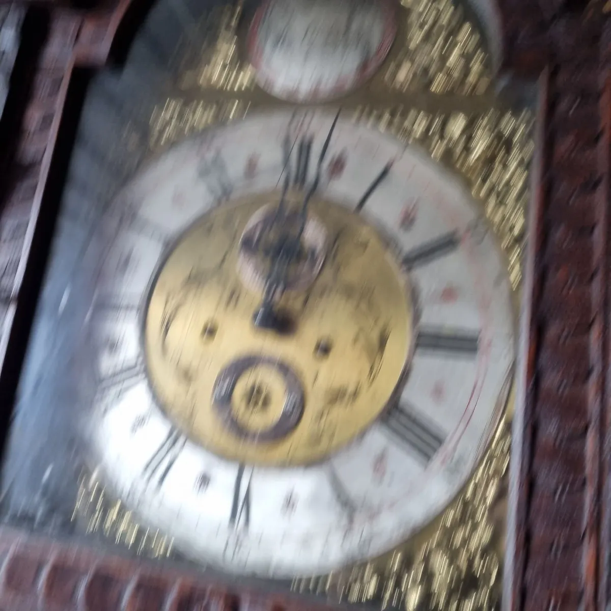 grandfather clock  gothic carved oak - Image 2