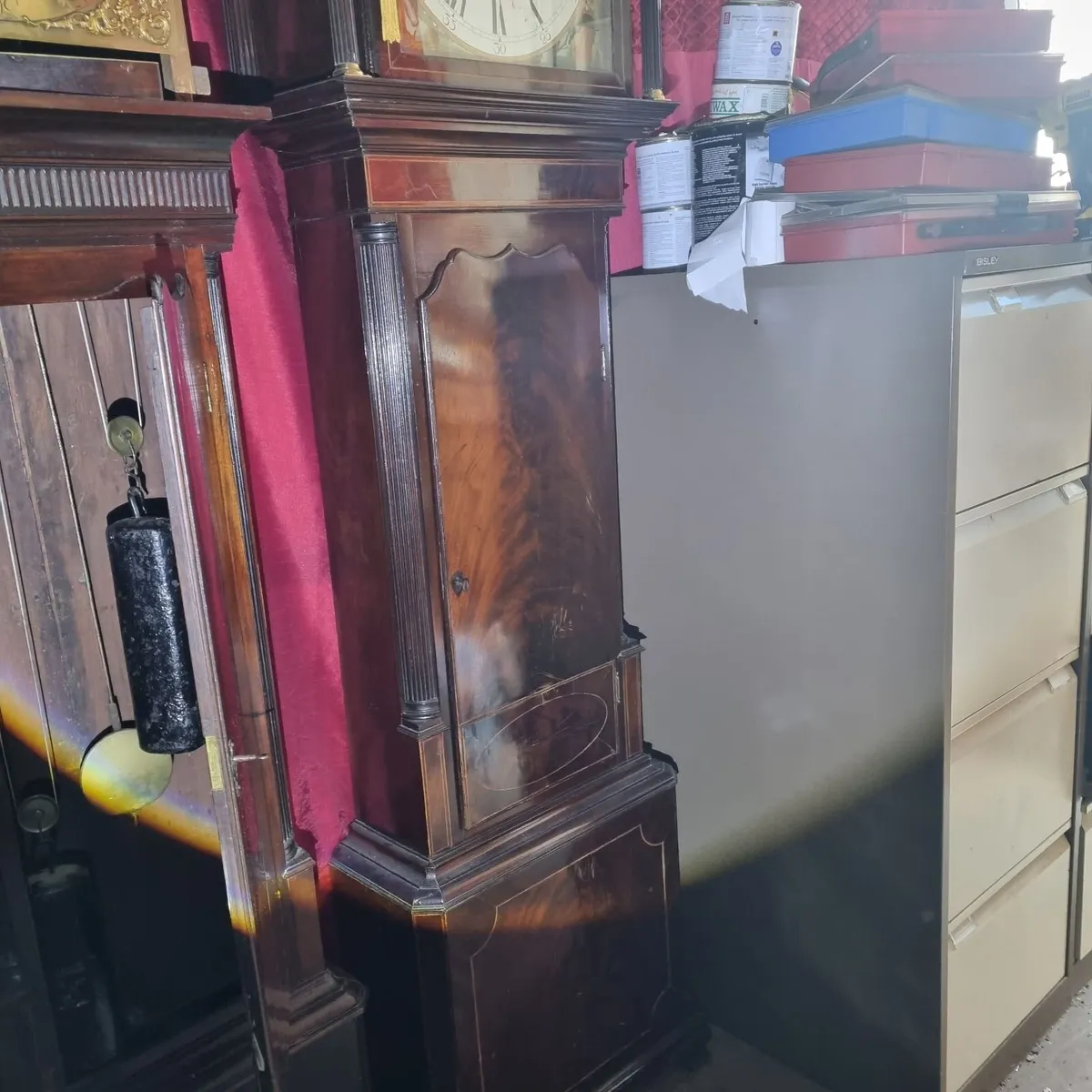 victorian musical grandfather clock - Image 4
