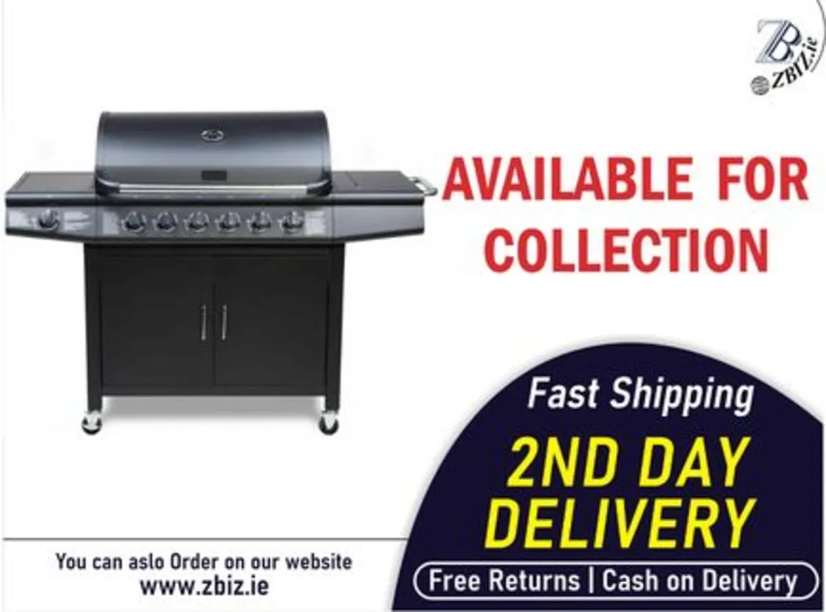 Pro Deluxe 7-Burner Gas Grill with 6+1 Burners - Image 1