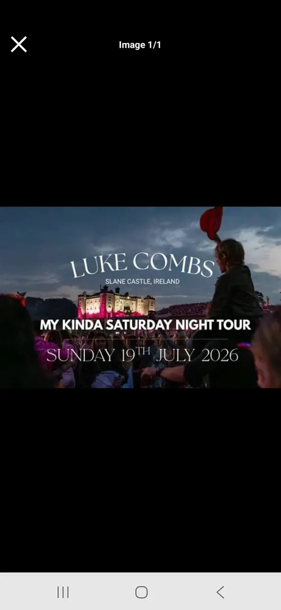 Luke Combs 4 Tickets Slane REDUCED