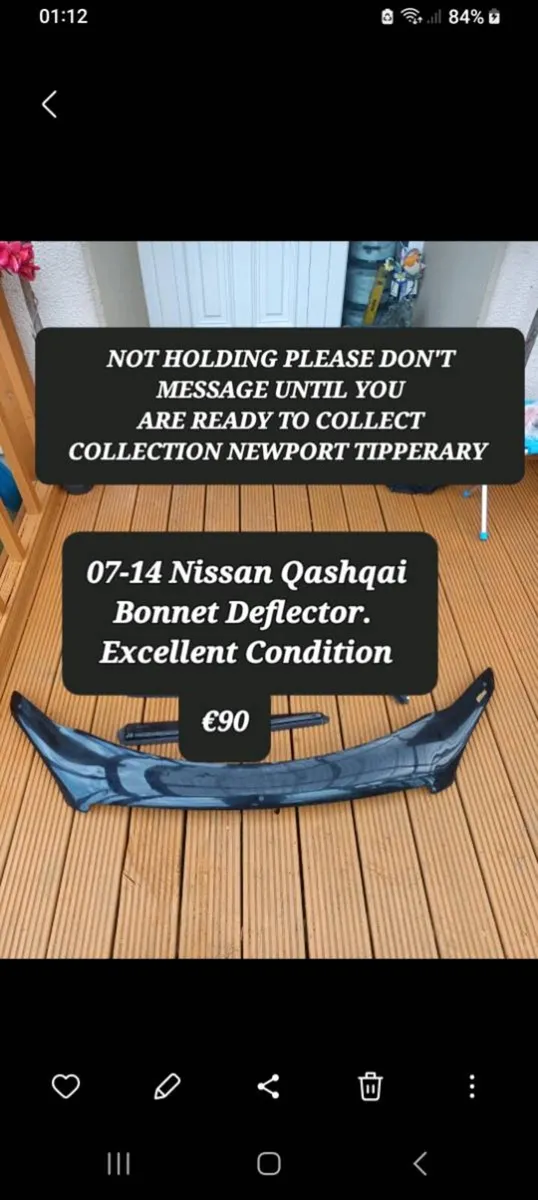 Qashqai Bonnet Deflector
