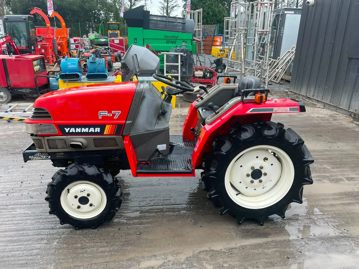 Yanmar F-7 4WD Compact Tractor, Rotovator - Image 4