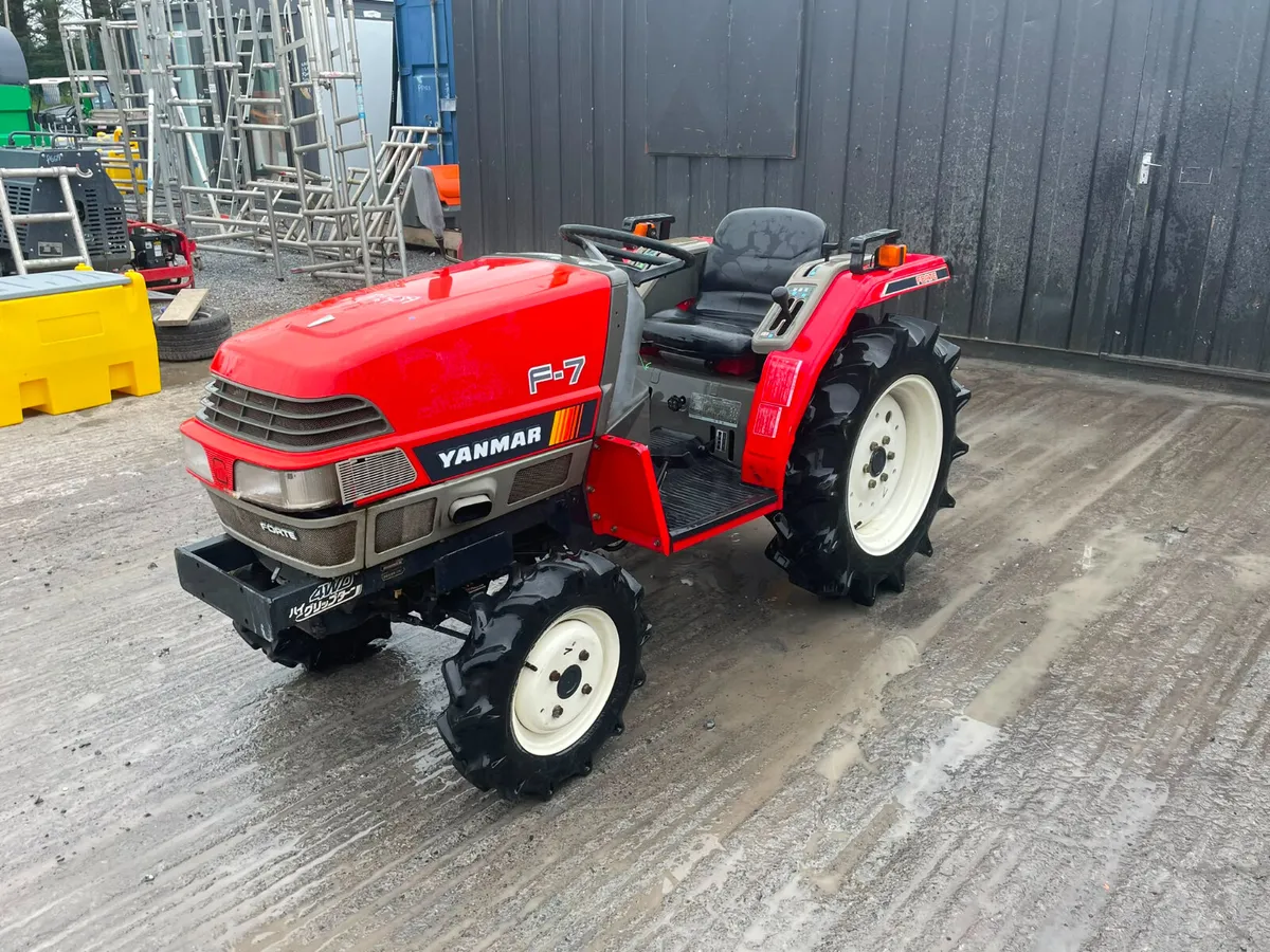 Yanmar F-7 4WD Compact Tractor, Rotovator - Image 3