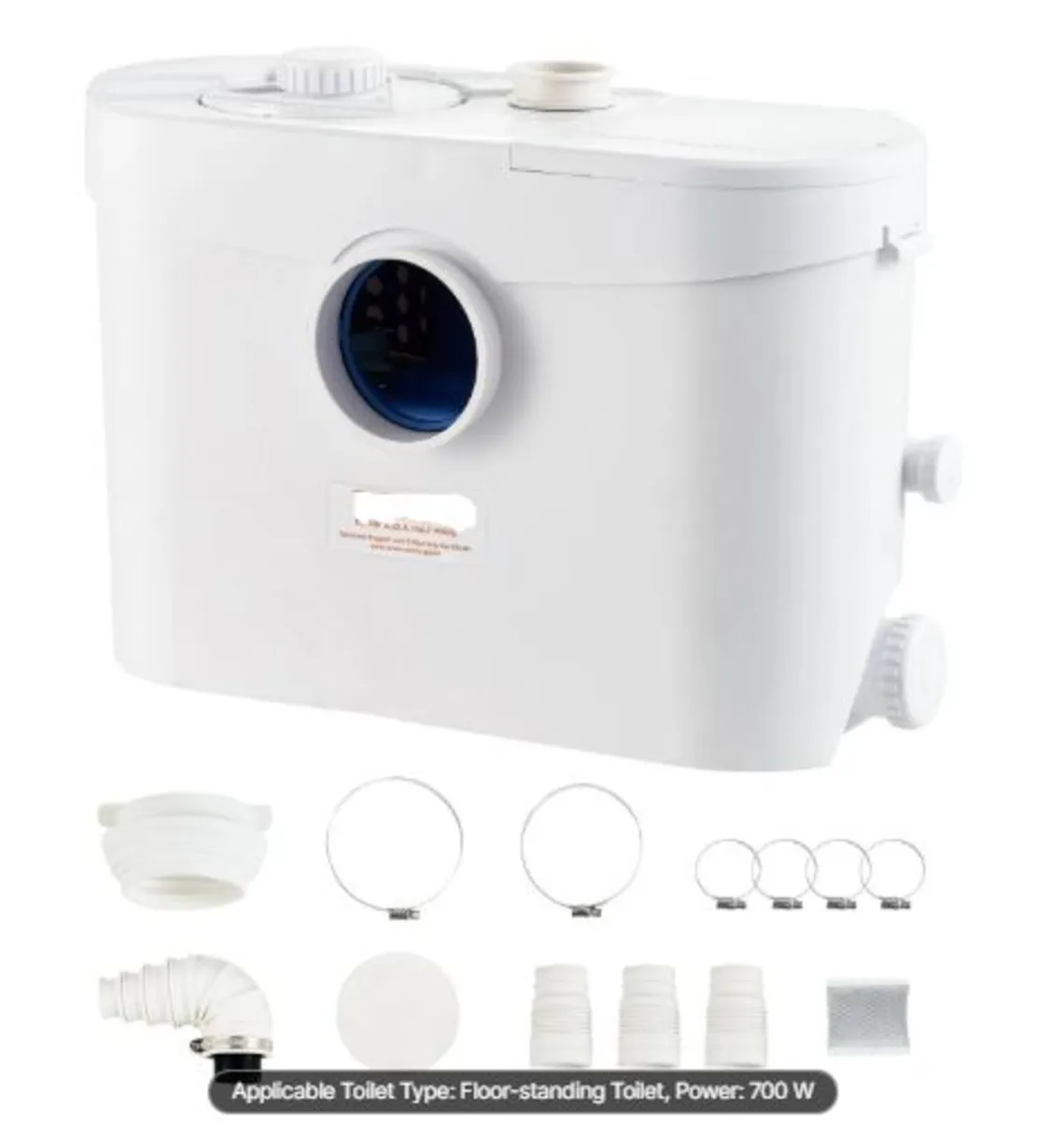 Macerator Pump, 700W, 9600 L/h Flow, 32.8 ft/10 m - Image 1