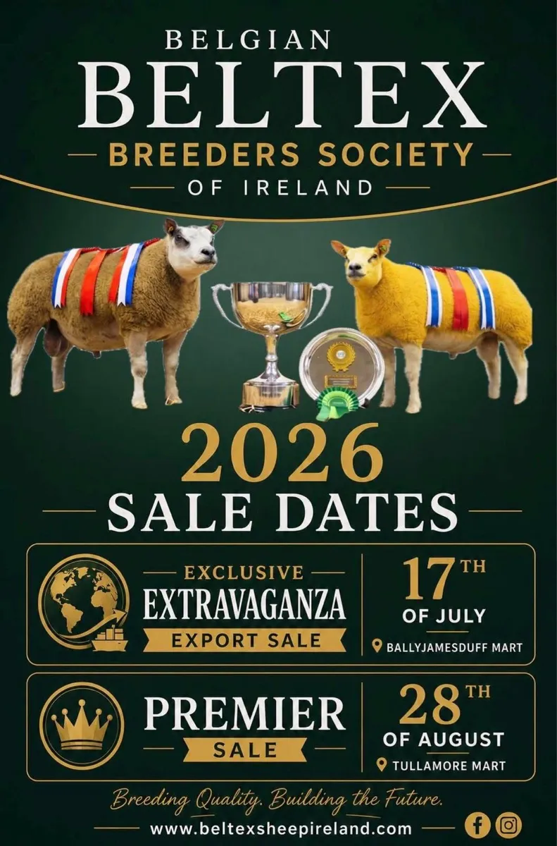 Beltex Sale Dates 2026 - Image 1