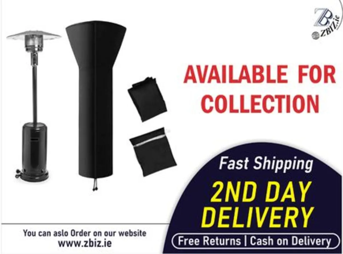 Waterproof Patio Heater Covers with Zipper - Image 1