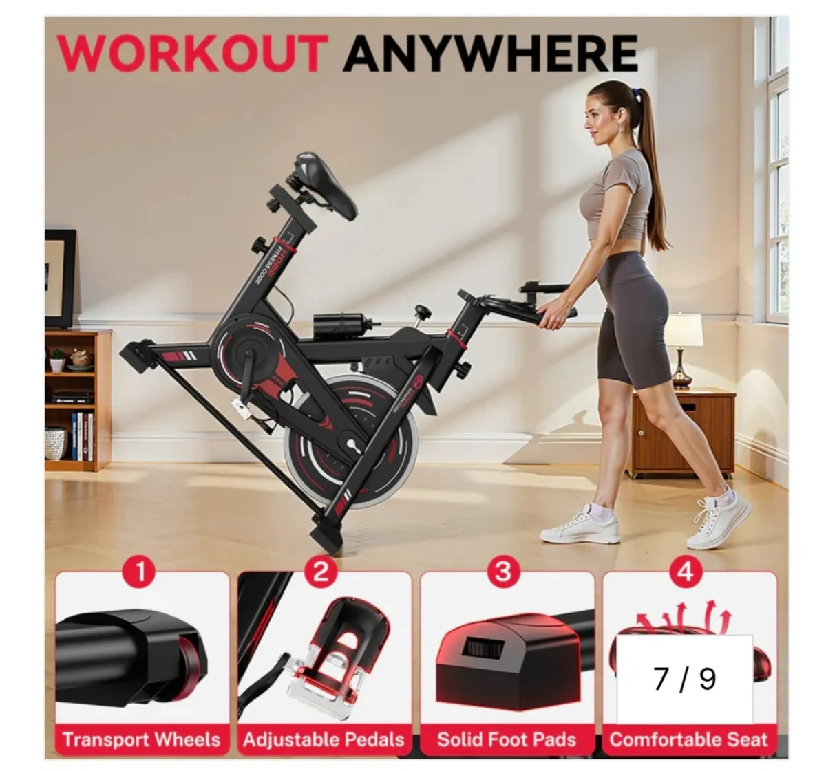 Stationary Exercise Bike from Home Fitness Code - Image 4