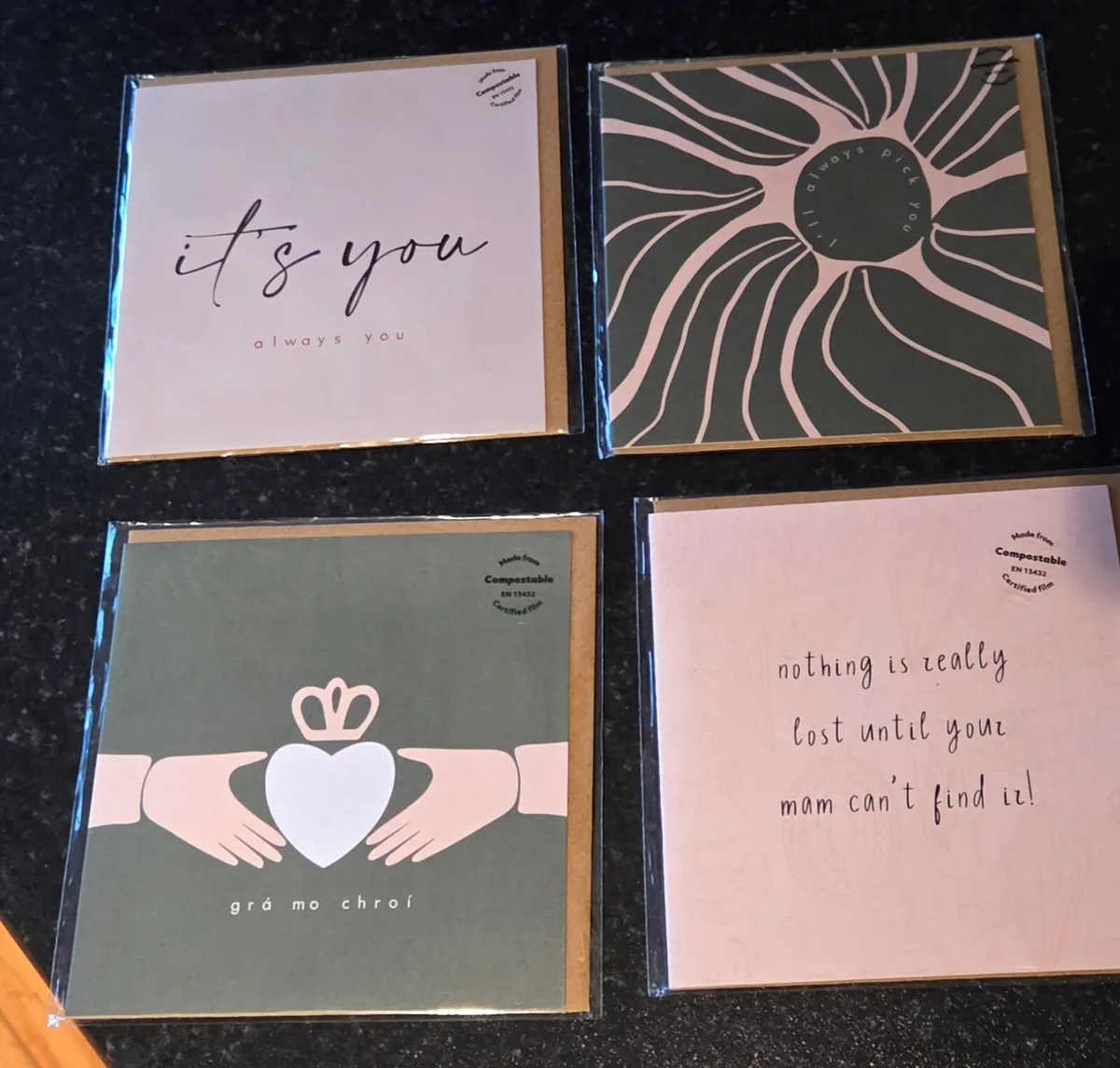Job lot novelty cards ,coasters and jewellery - Image 4