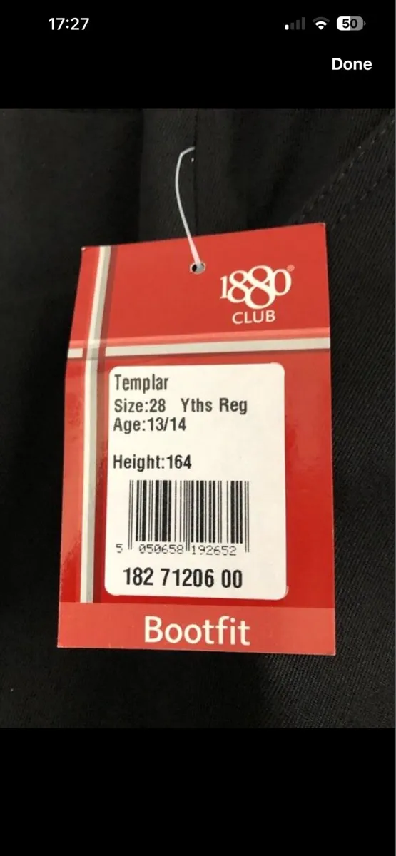 Boys BNWT black trouser age 13/14 €10 - Image 2