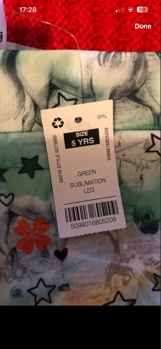 Girls BNWT legging age 5 €5 - Image 2