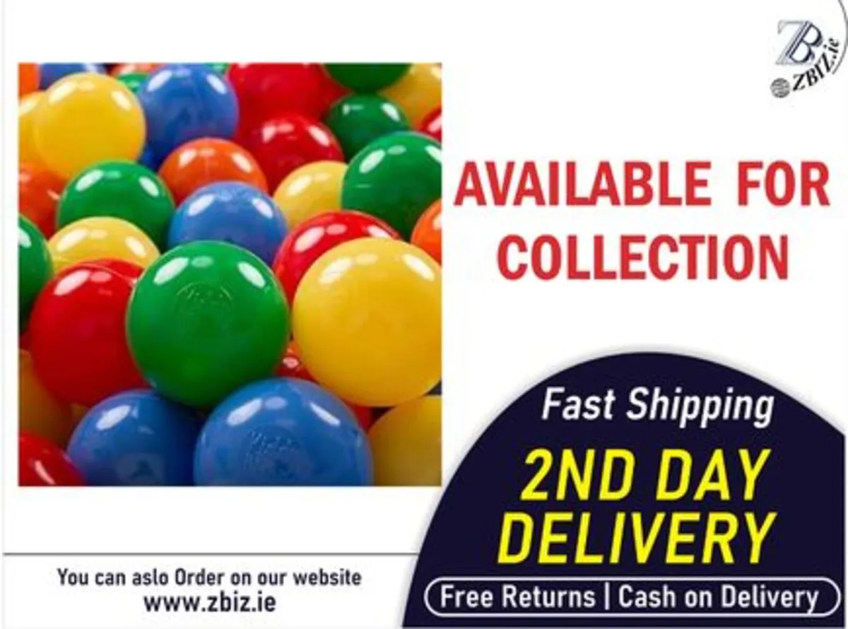 Ball Pit Balls 700pcs 7cm – Kids Plastic Play Ball - Image 1