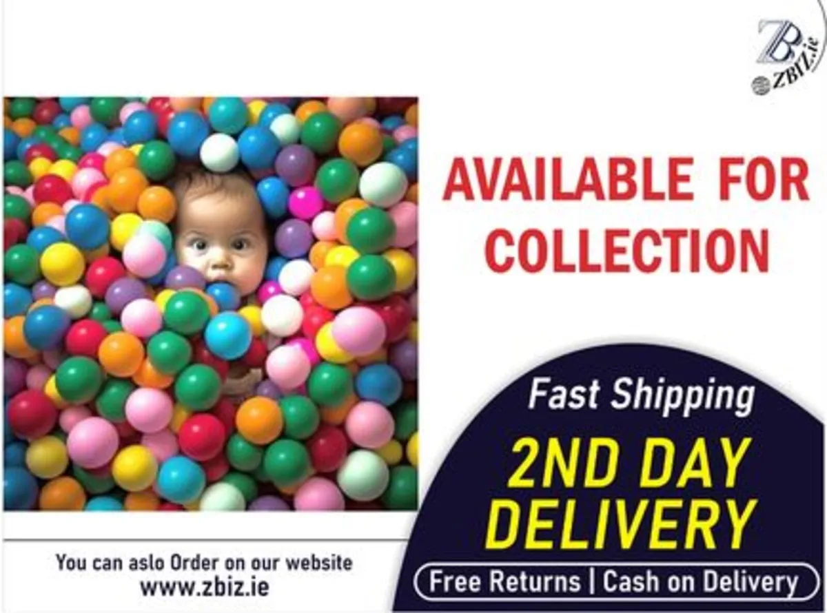 300 Plastic Ball Pit Balls 7cm for Children's Play - Image 1