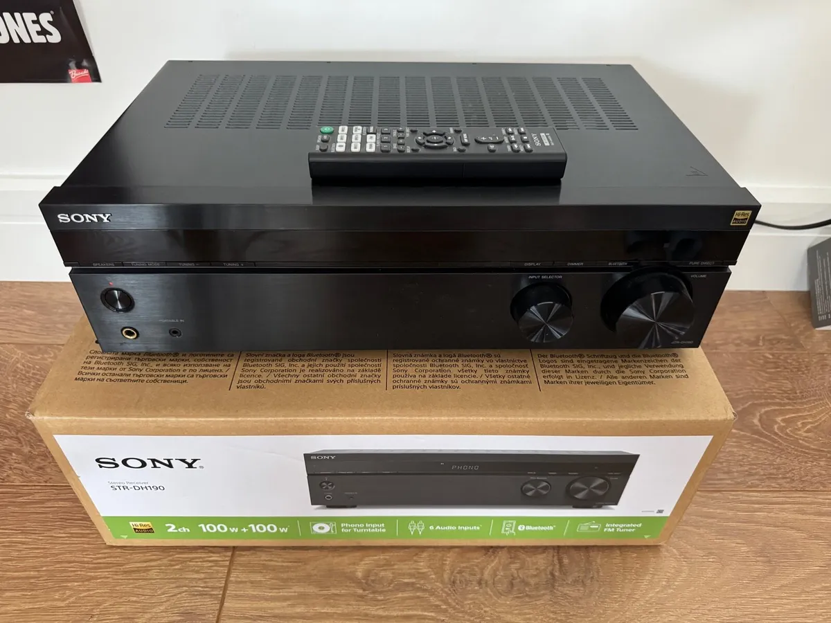 Sony STR-DH190 Stereo Receiver in original box - Image 1