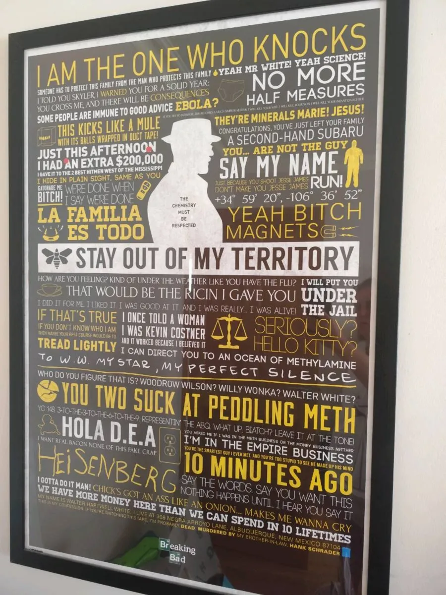 Breaking Bad framed poster - Image 1