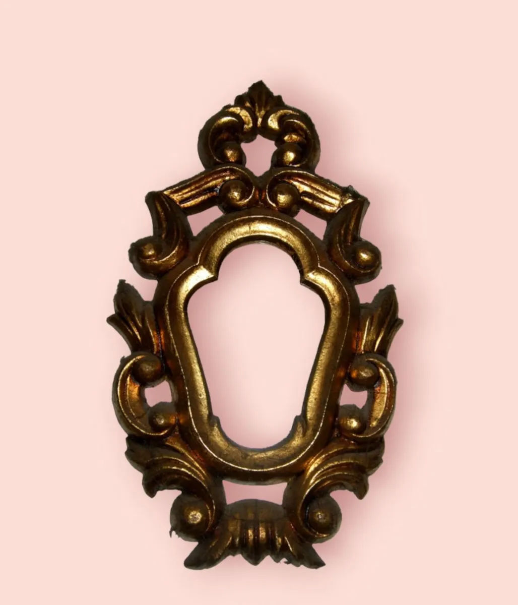 Vintage Ornate Gilt Mirror (Harrods) – 10” Rococo - Image 3
