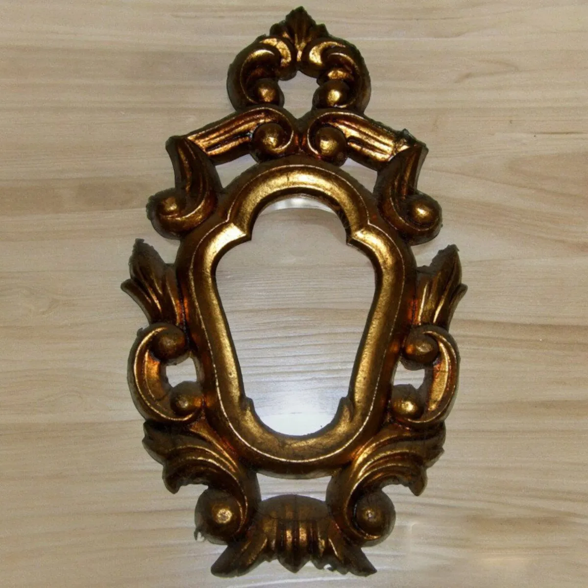 Vintage Ornate Gilt Mirror (Harrods) – 10” Rococo - Image 2