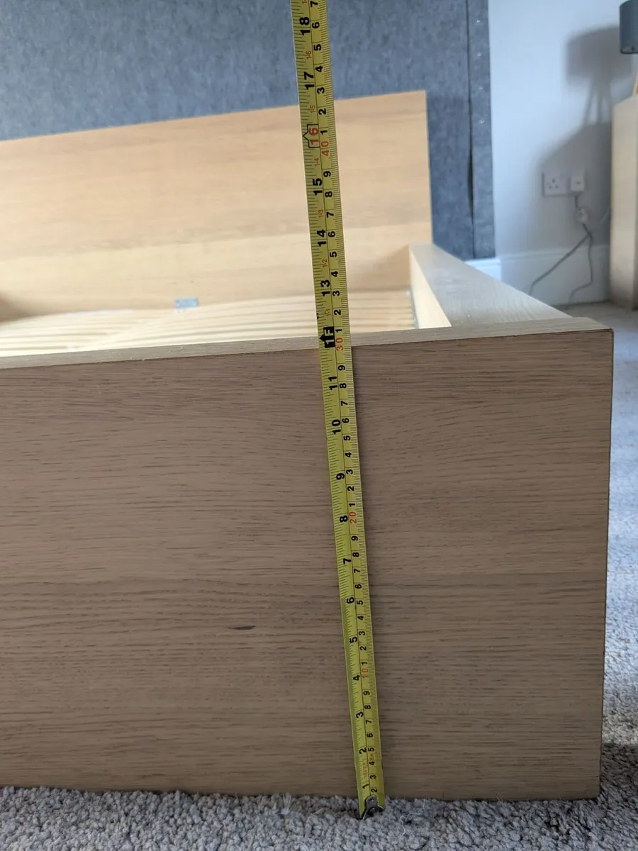 IKEA MALM King Bed Frame oak veneer - Image 4