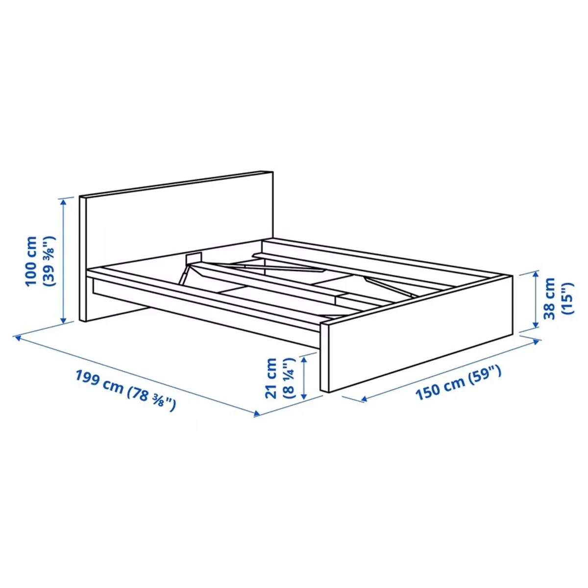 Standard Double Bed Frame - Image 3