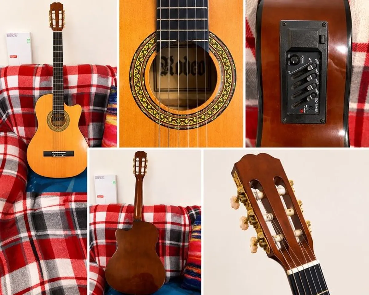 Rodeo Electro Classical Guitar and Free New Wall Hanger - Image 4