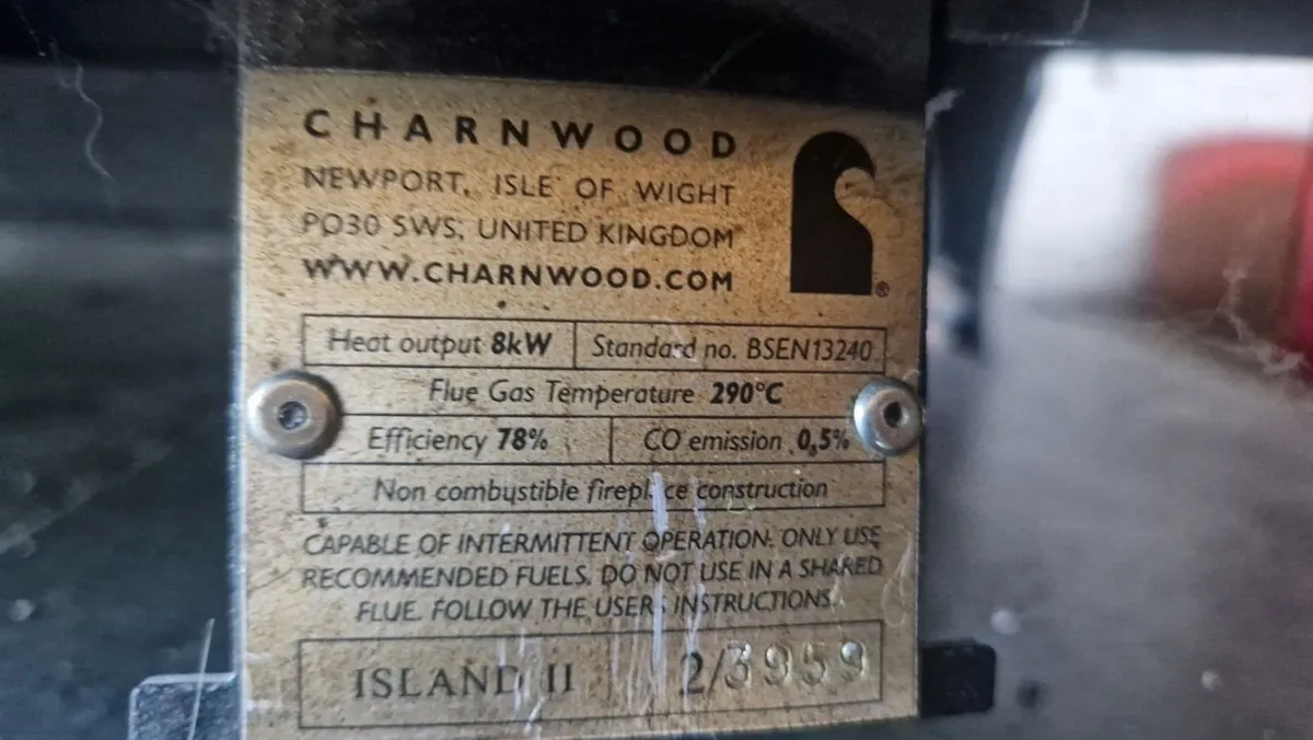 Charnwood Island II 8kw stove - Image 3