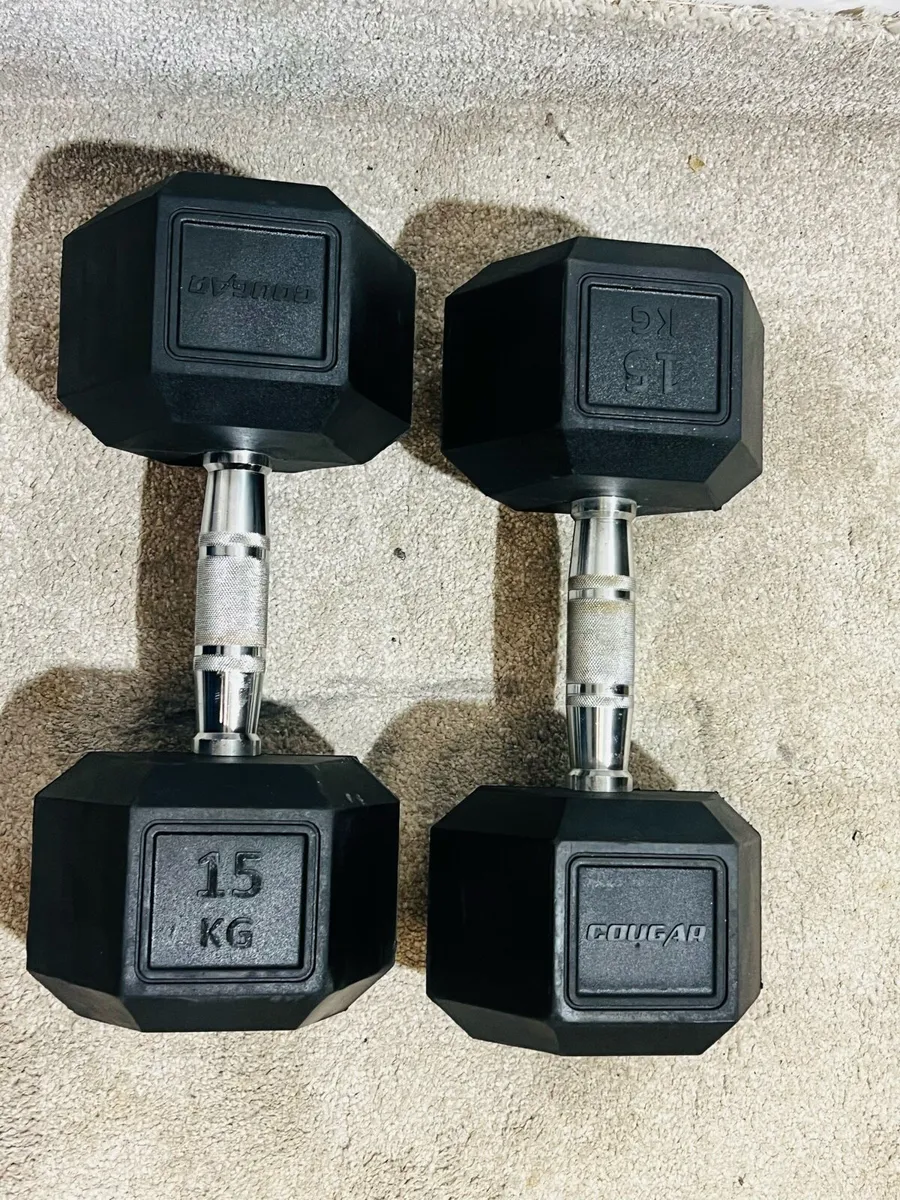 HEX DUMBBELLS 2 X 15 KG - Image 2
