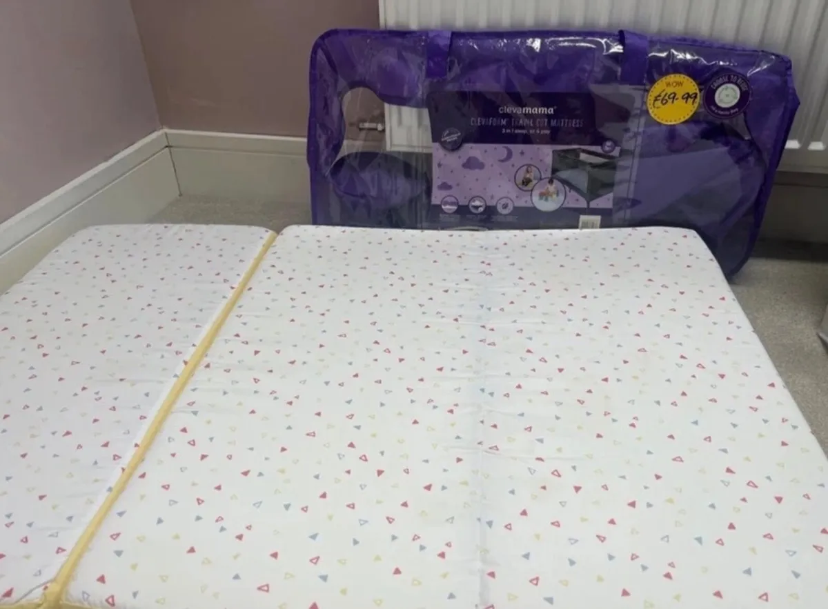Clevamama travel cot mattress - Image 1