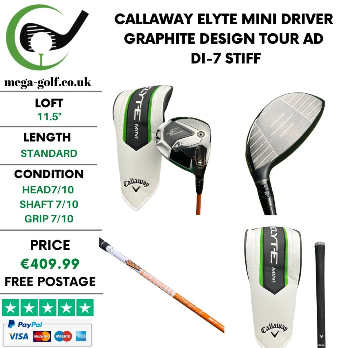 Callaway Elyte Mini Driver / 11.5° / Stiff - Image 1