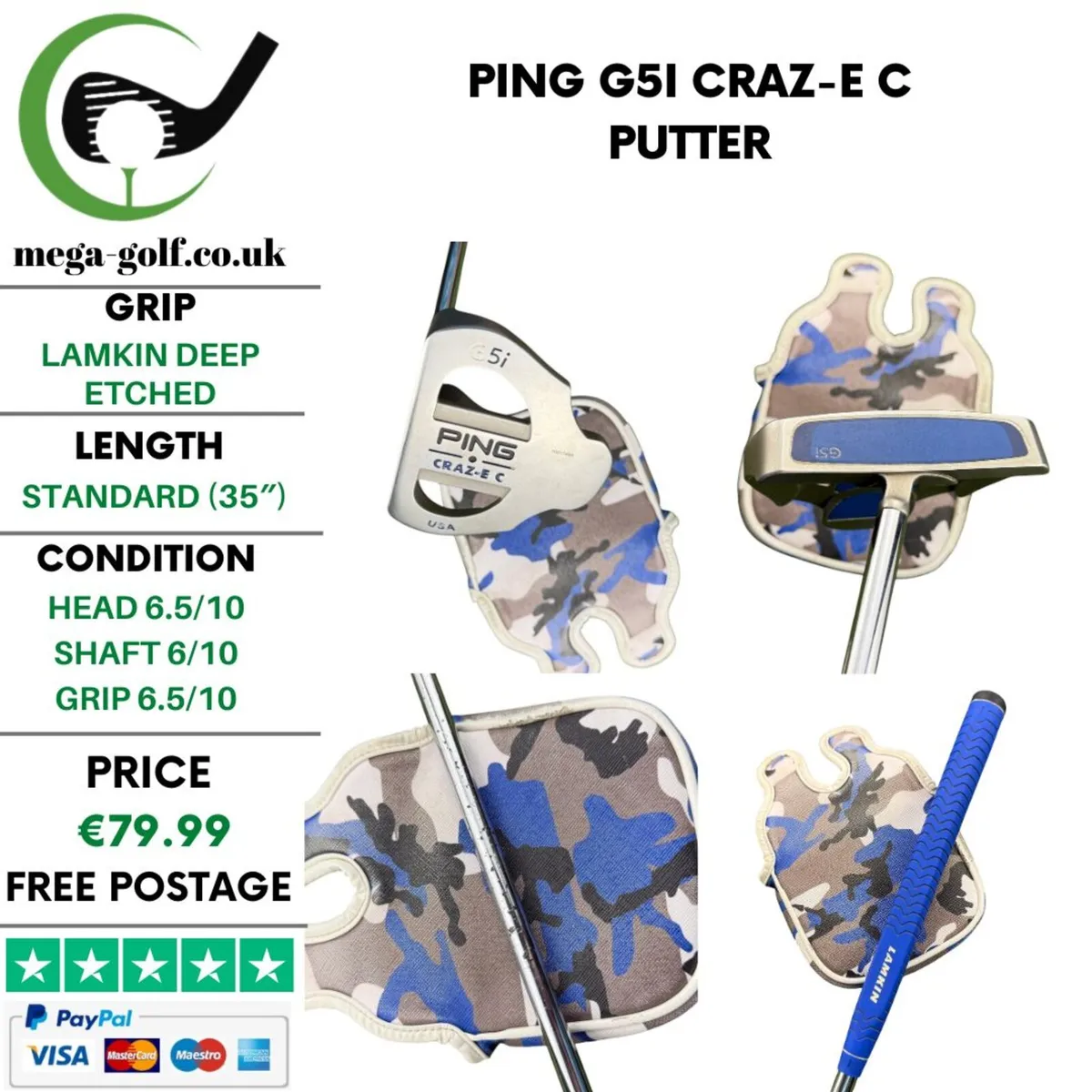 Ping G5i Craz-E C Putter / 35" - Image 1