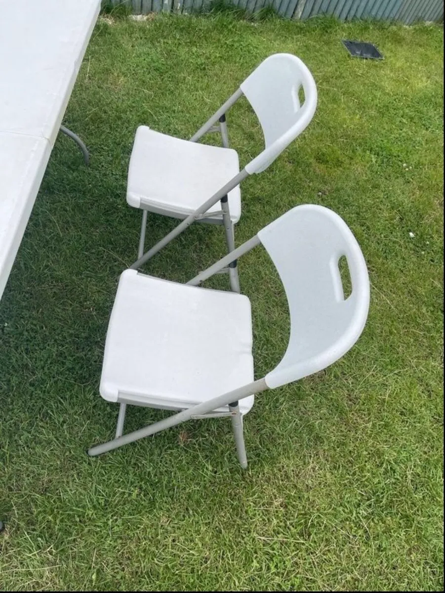 Outdoor 1 Table and 4 Chairs Foldable type - Image 2