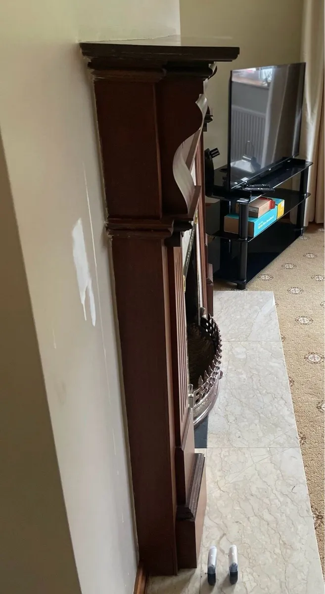 Mahogany Wooden Fireplace - Image 3