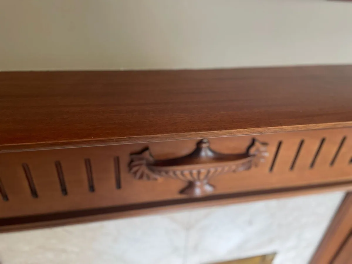 Mahogany Wooden Fireplace - Image 4