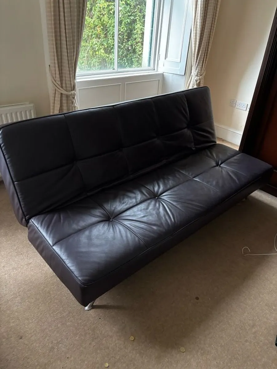 Ligne Rosit Leather Sofa Bed - Image 1