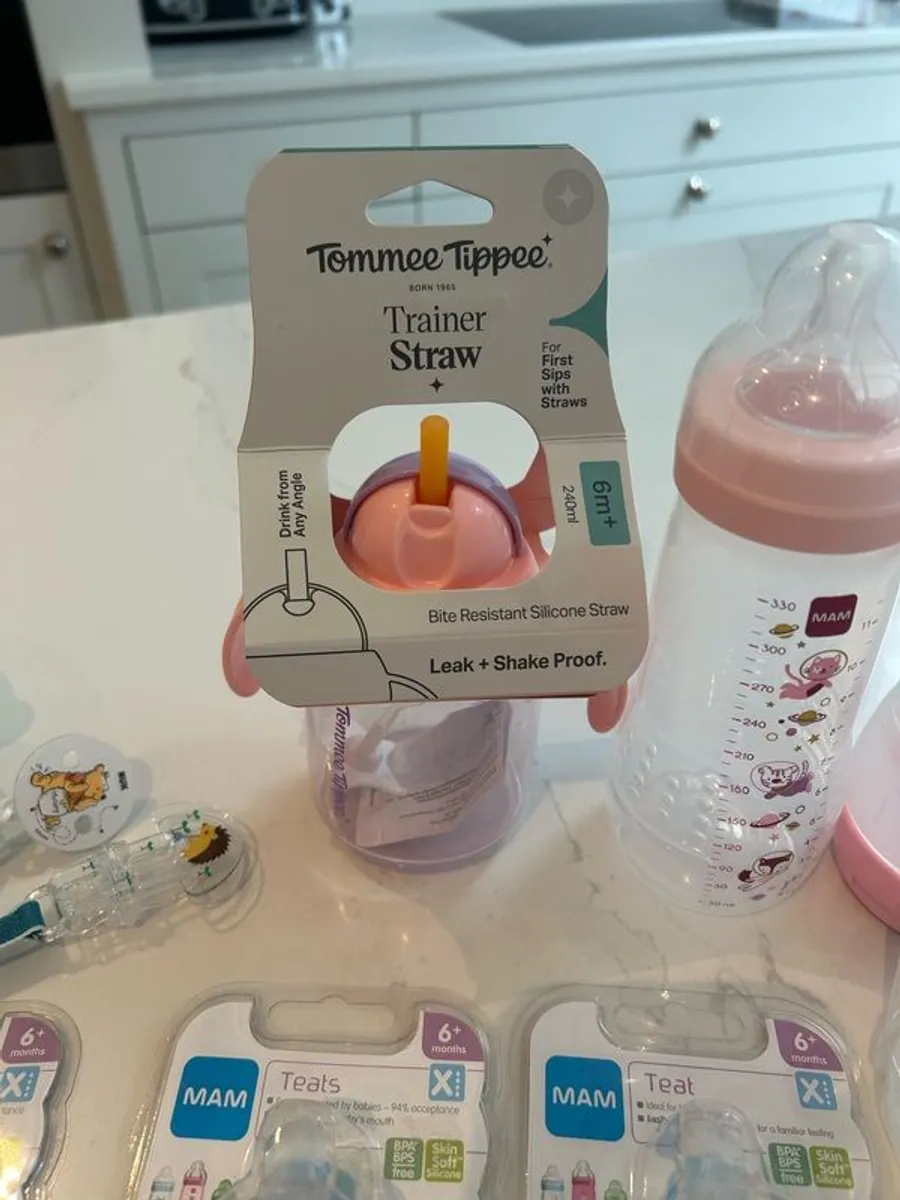 mam teats 6+ months (size x) (6 packs) plus beakers/bottles etc! - Image 4