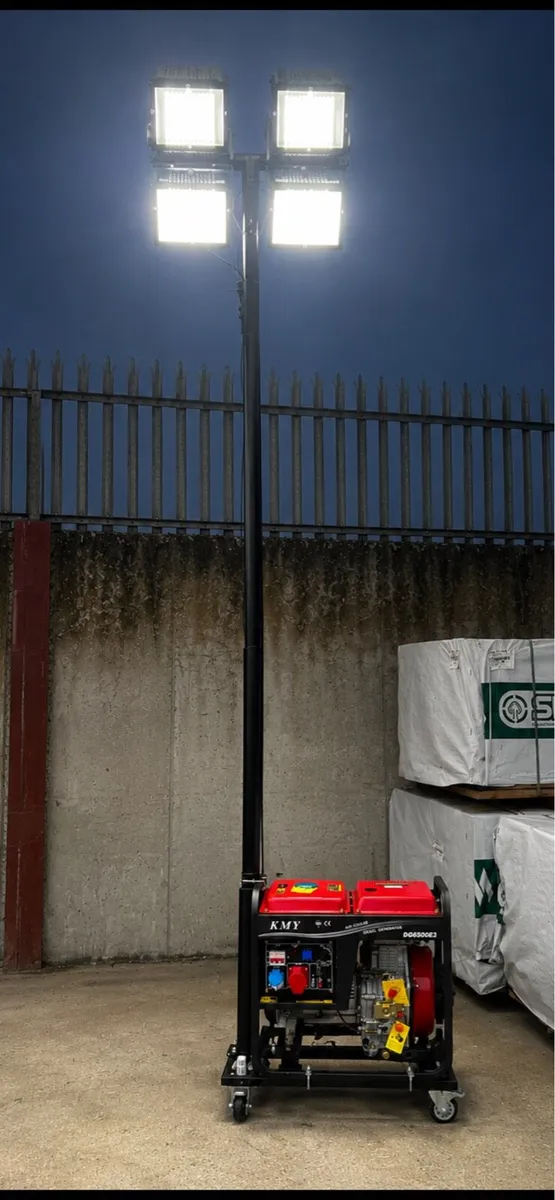 6kW Diesel Generator with 5 meter Lighting Tower - Image 4
