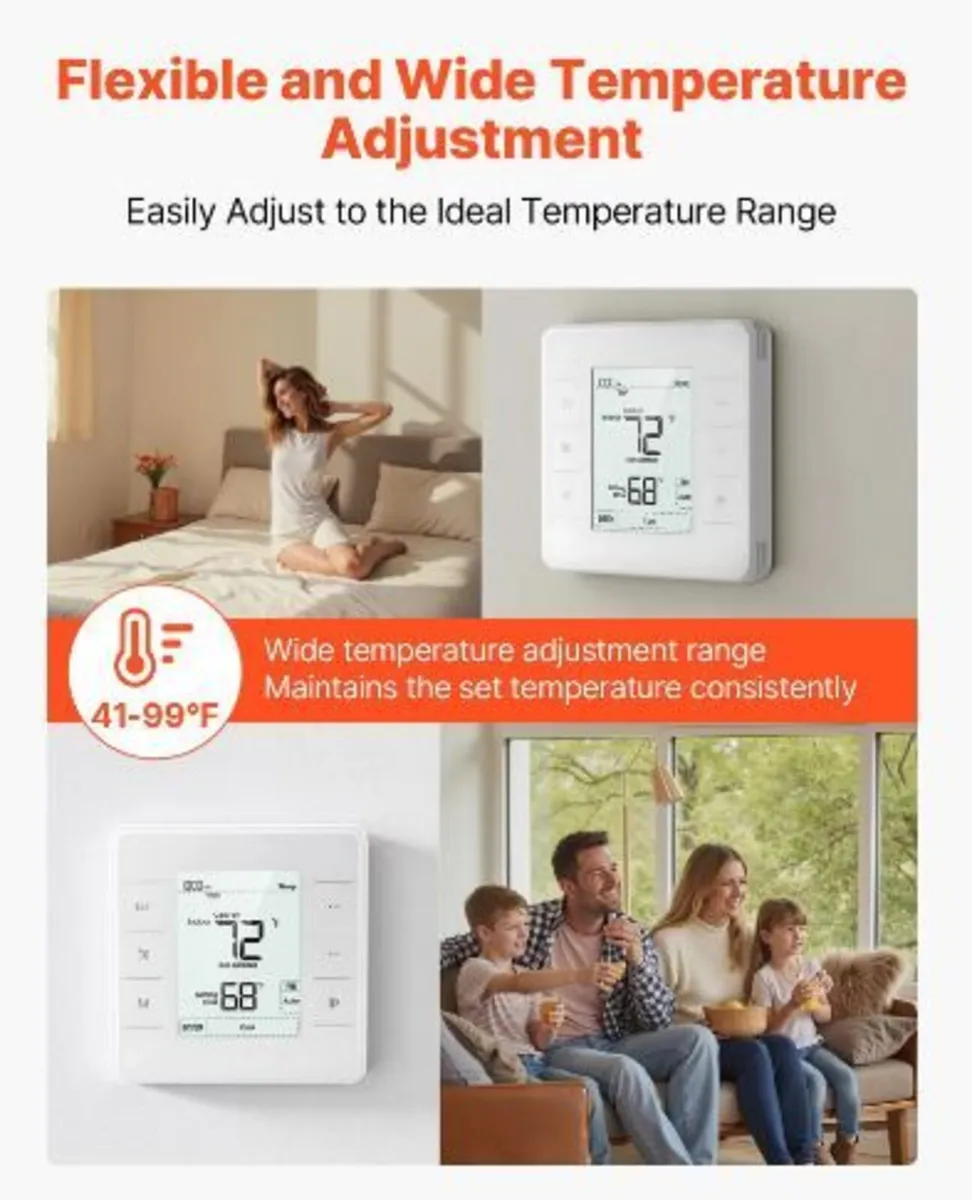 7-Day Programmable Thermostat, - Image 4