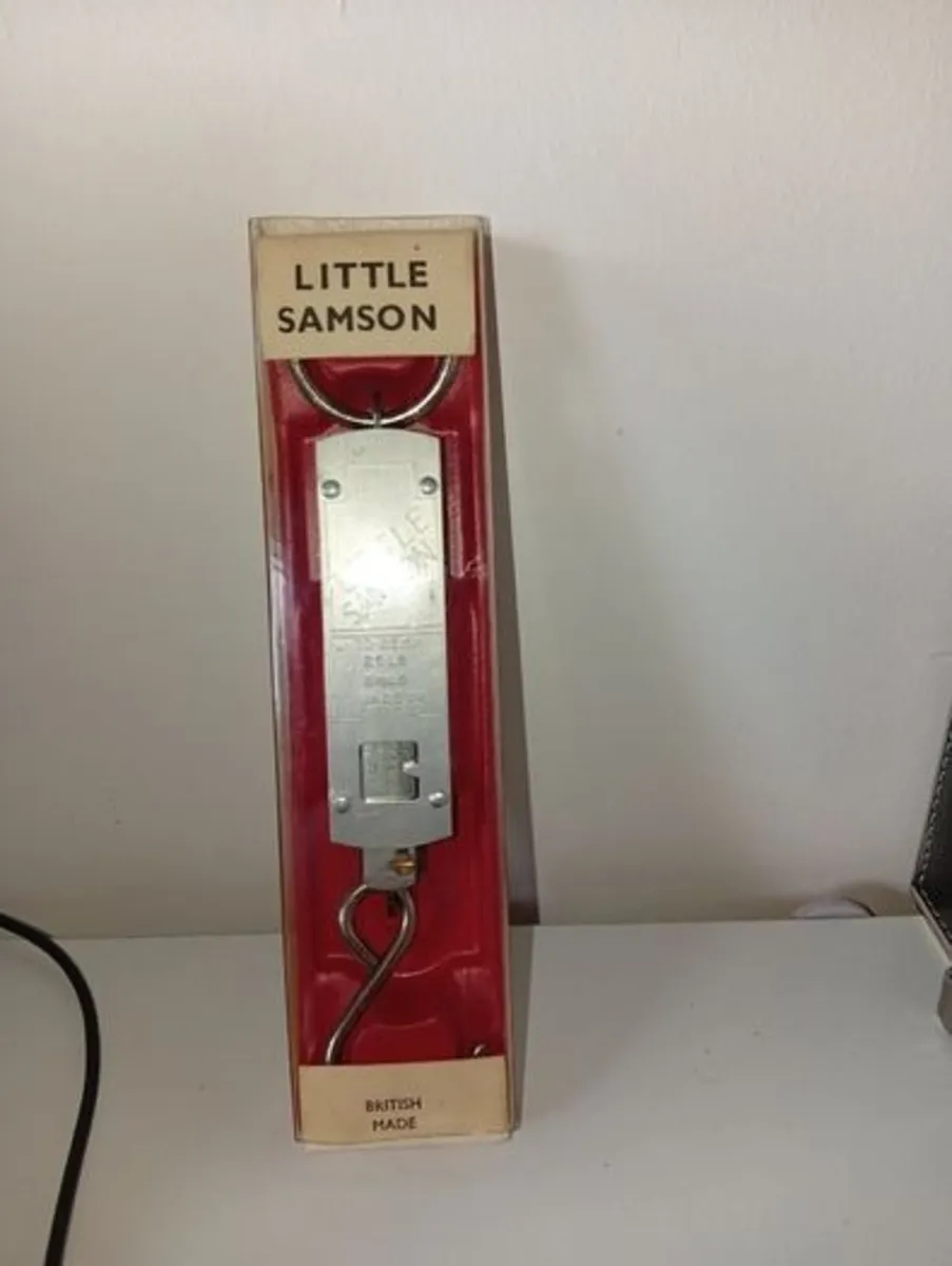 Vintage Little Samson Weighing Scales 25LB, Fishin - Image 1
