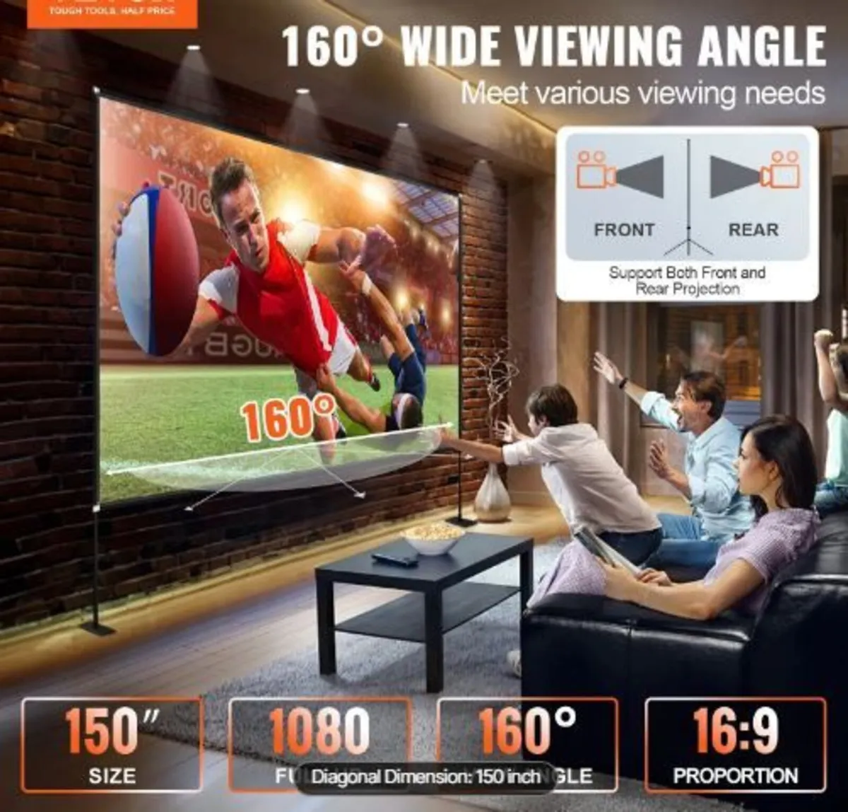 Outdoor Movie Screen w/ Stand - Image 2