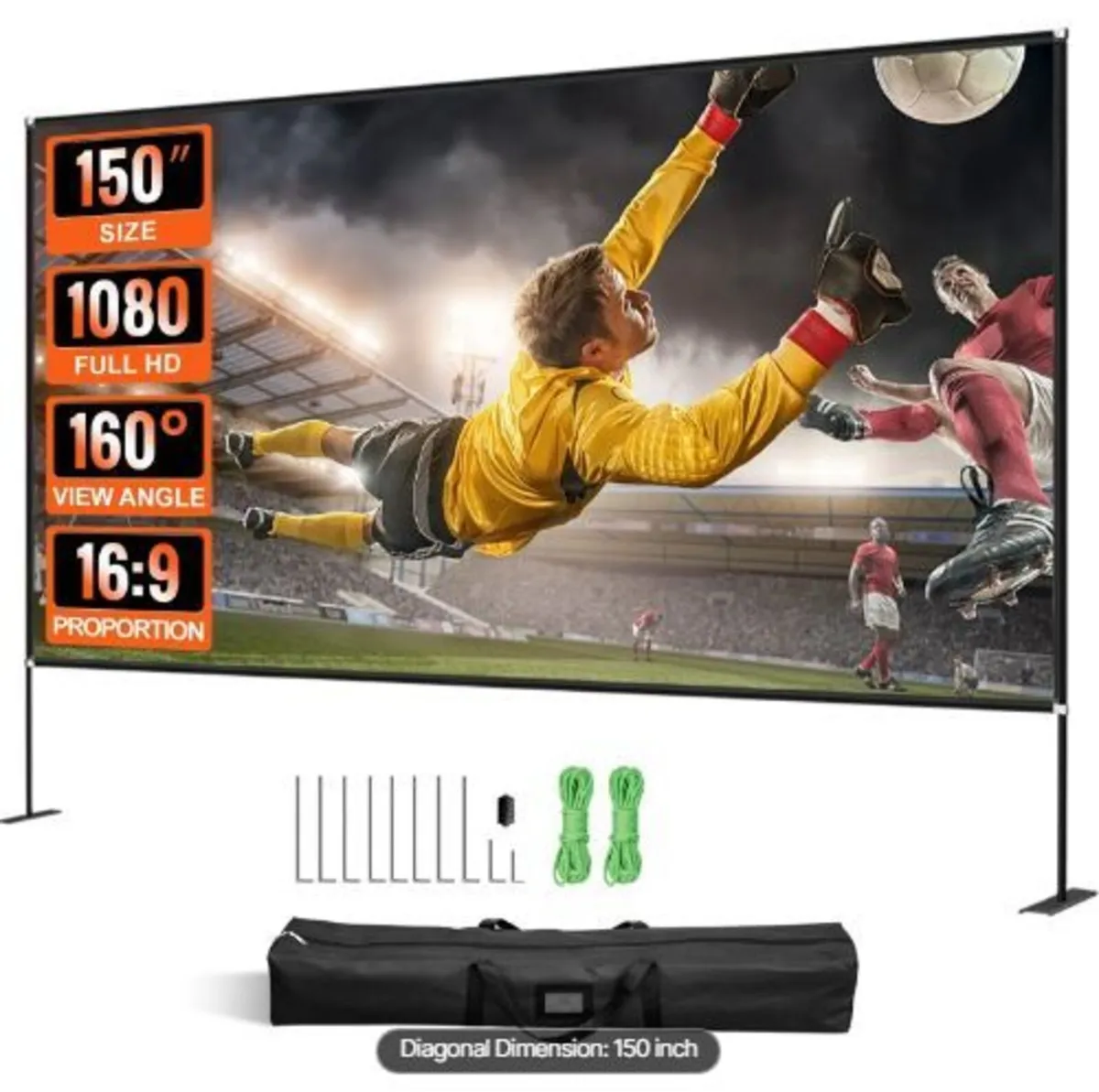 Outdoor Movie Screen w/ Stand - Image 1