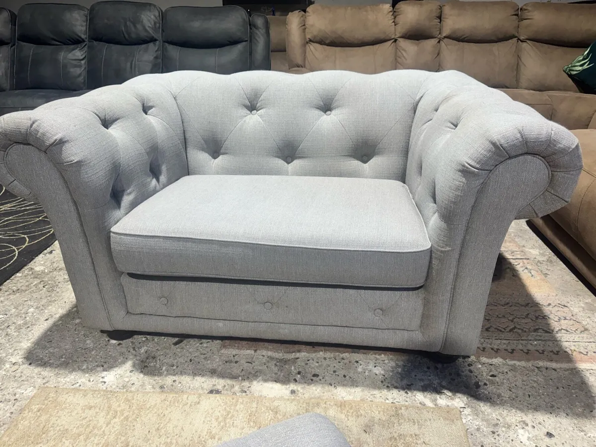 DFS 4 seater + 2 seater cuddle+footstool - Image 4