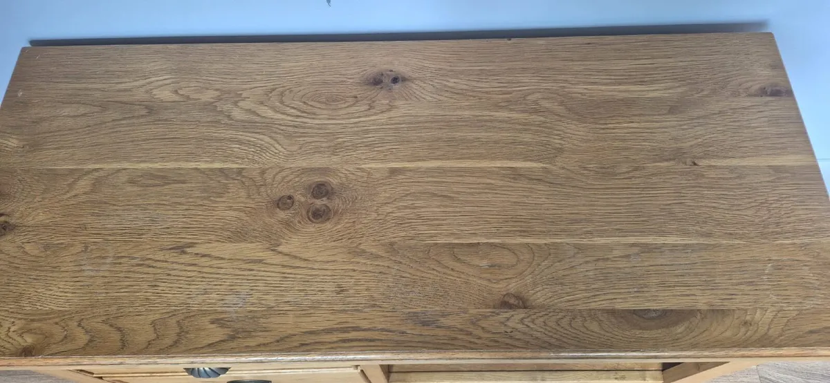 Solid Oak Tv Unit - Image 2