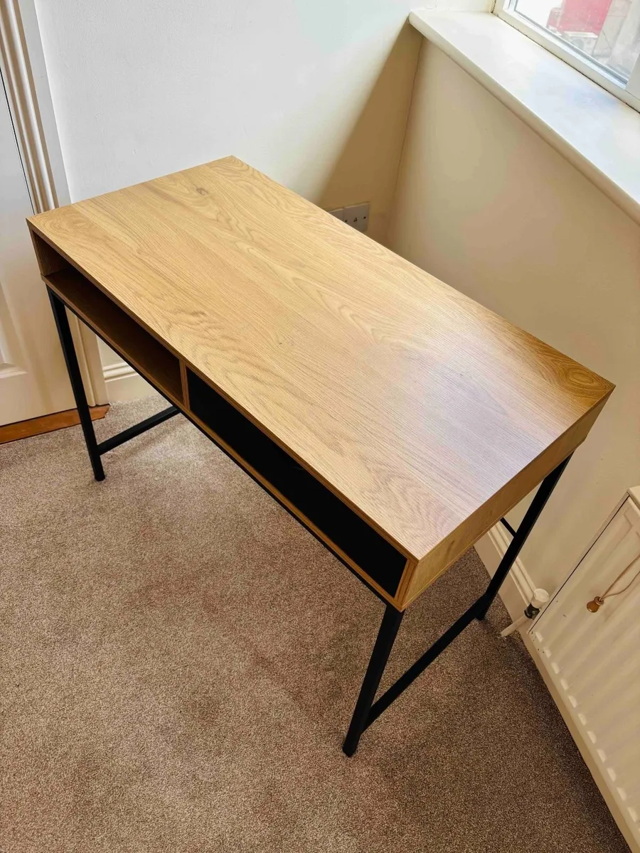 Desk TRAPPEDAL 48x95 1 drawer warm oak - Image 2